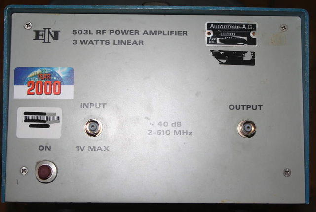 Power amp (1-500 MHz) 3W, 40 dB gain