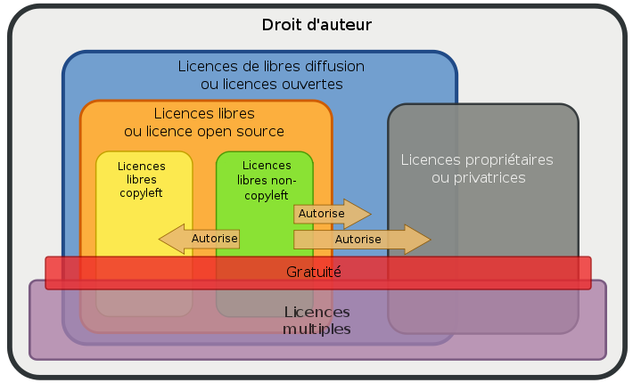 Classification des licences